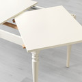 INGATORP / INGOLF Table and 4 chairs, white, white, 155 cm