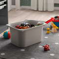 TROFAST Storage combination with box/trays, grey/grey, 34x44x56 cm