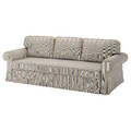 VRETSTORP 3-seat sofa-bed, Karlshov grey-beige