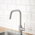 ÄLMAREN Kitchen mixer tap w pull-out spout, stainless steel colour