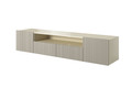 Wall-Mounted TV Cabinet Nicole 200cm, cashmere, matt cashmere