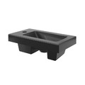 GoodHome Wash-basin Nira 23 x 44 cm, black