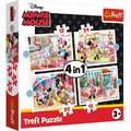 Trefl Children's Puzzle 4in1 Minnie & Friends 3+