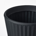 BJÖRNBAMBU Plant pot, in/outdoor dark grey, 32 cm