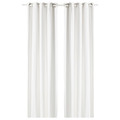 MOALINA Curtains, 1 pair, white, 145x300 cm