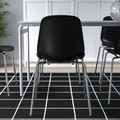 LIDÅS Chair, black/Sefast chrome-plated