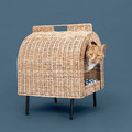 UTSÅDD Cat house on legs, rattan