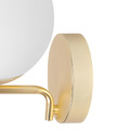 GoodHome Wall Lamp Dorres E14 IP44, matt gold