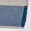 NISSÖGA Napkin, grey/dark blue, 35x35 cm, 4 pack