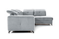 Corner Sofa-Bed Right Belavio L Grey Monolith 84
