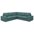 KIVIK Corner sofa, 4-seat, Kelinge grey-turquoise