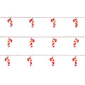 Christmas Lights String 16 LED Candy Canes, battery-operated