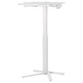 MITTZON Laptop table with castors, white, 66x50 cm