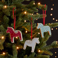 Christmas Hanging Decoration Horse, white