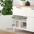 BESTÅ Storage combination w doors/drawers, white/Sutterviken/Kabbarp white, 120x42x76 cm