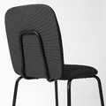 PÅBODA Chair, black/Remmarn dark grey