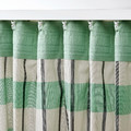 GLANSHAGTORN Curtain, 1 piece, green white/black, 300x250 cm