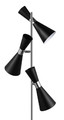 GoodHome Floor Lamp Mengame E14, black