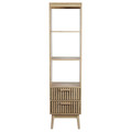 Shelving Unit Klaus, narrow, 2 drawers, natural