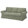 EKTORP Cover for 3-seat sofa, Hakebo grey-green