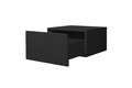 Wall-Mounted Bedside Table Nicole Set of 2, black/matt black