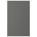 VOXTORP 2-p door f corner base cabinet set, right-hand dark grey, 25x80 cm