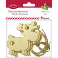 Christmas Wooden Decoration Reindeer 8pcs