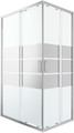 GoodHome Shower Enclosure Beloya 80x120x195cm, chrome/mirror glass