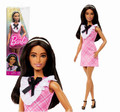 Barbie Fashionistas Doll #209 With Black Hair And A Plaid Dress HJT06 3+