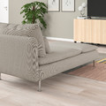 SÖDERHAMN Chaise longue, Fridtuna light beige