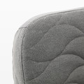 NYHAMN 3-seat sofa-bed, with foam mattress, Knisa grey/beige