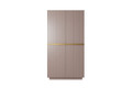 Wardrobe Nicole 100 cm, antique pink, gold handles