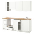 KNOXHULT Kitchen, white, 220x61x220 cm