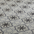 Gres Wall/Floor Tile Hydrolic Design 3 Colours 20 x 20 cm, b&w flower, 1 m2