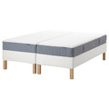 ESPEVÄR/VESTERÖY Divan bed, white/firm light blue, 180x200 cm