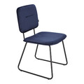 Upholstered Chair Adele VIC, dark blue