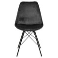 Chair Eris, velvet, grey