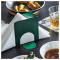 SKOGSRÖR Napkin holder, dark green, 13x12 cm