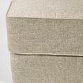 ROCKSJÖN Footstool, Kilanda light beige