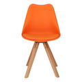 Dining Chair Norden Star Square, natural/orange