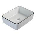 Sepio Countertop Wash-basin 48x37 cm, white/black