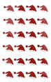 Craft Christmas Self-Adhesive Decoration Set Santa Hat 24pcs