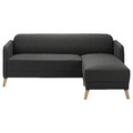 LINANÄS 3-seat sofa, with chaise longue/Vissle dark grey