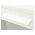 BRIMNES Chest of 3 drawers, white, frosted glass, 78x95 cm