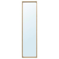 NISSEDAL Mirror, white stained oak effect, 40x150 cm