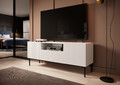 TV Cabinet Nicole 150 cm, matt white/black legs