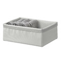 BAXNA Organiser, grey, white, 20x26x10 cm