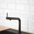 BOSJÖN Kitchen mixer tap, brushed black metal