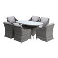 GoodHome Outdoor Table Hamilton for 6 people