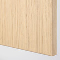 FORSAND Door with hinges, white stained oak effect, 50x195 cm